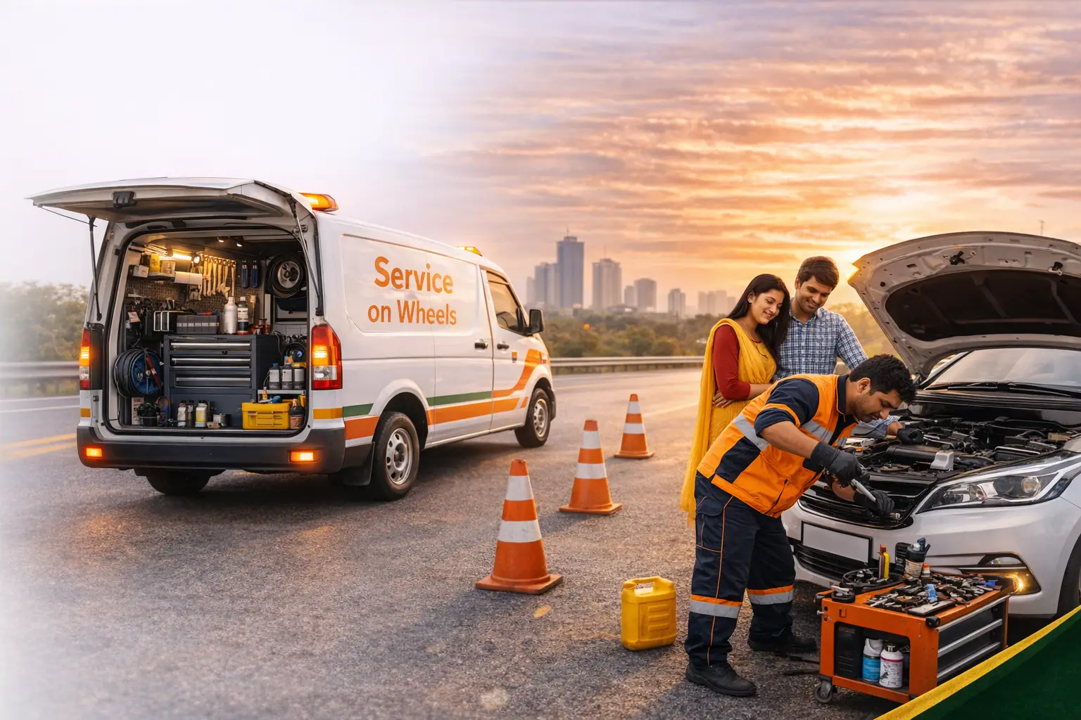 Service on Wheel